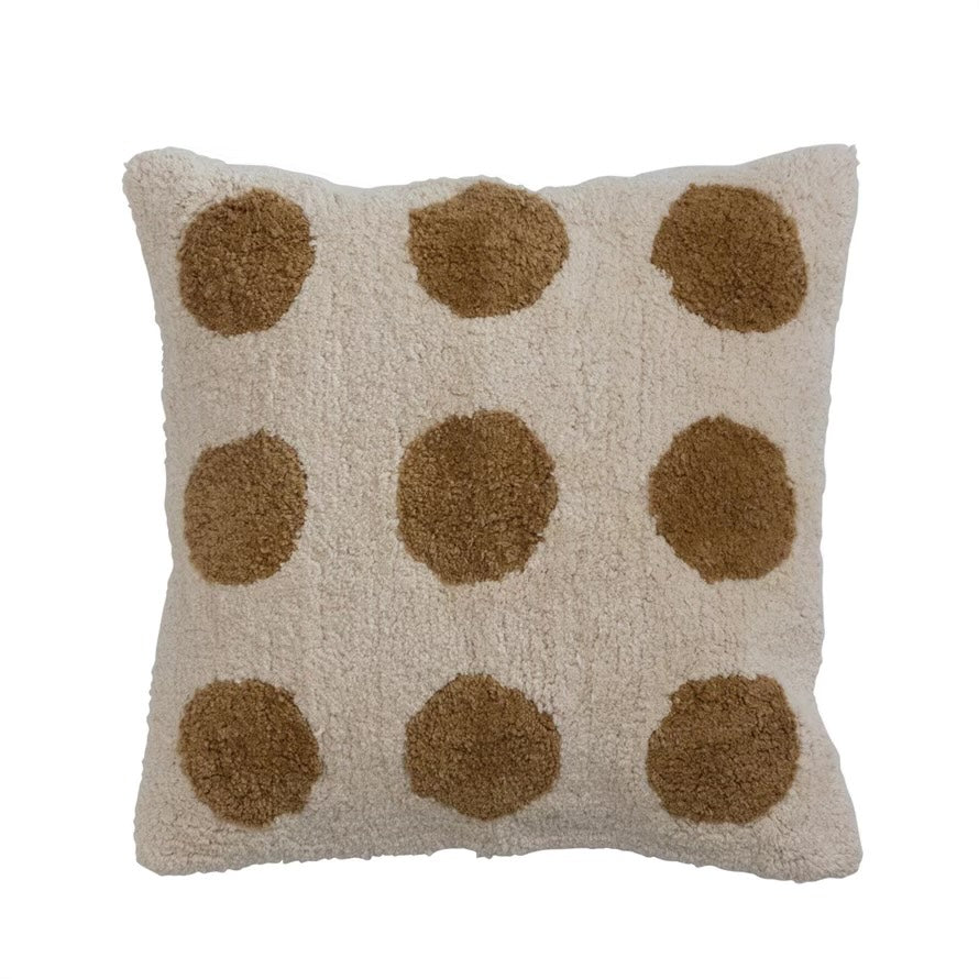 A. maRiE Cream Tufted w/ Dots