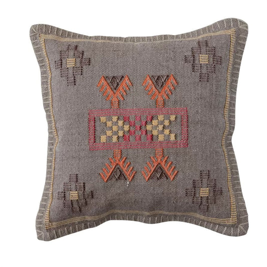 A. maRiE Multi Color Embroidered Pillow