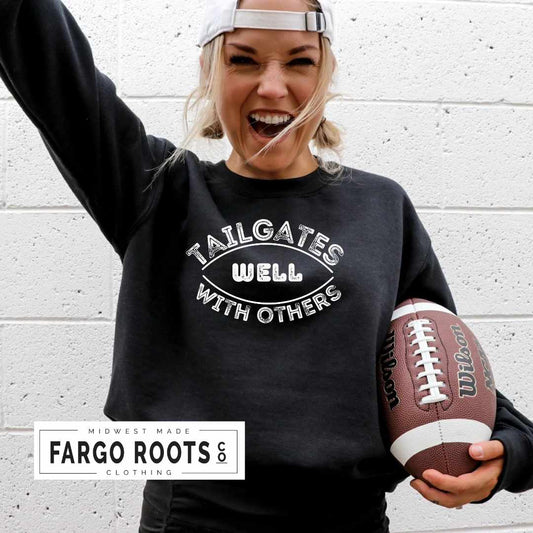 Fargo Roots Co. FOOTBALL CREWNECK [ pre order ] Tailgates Well With Others