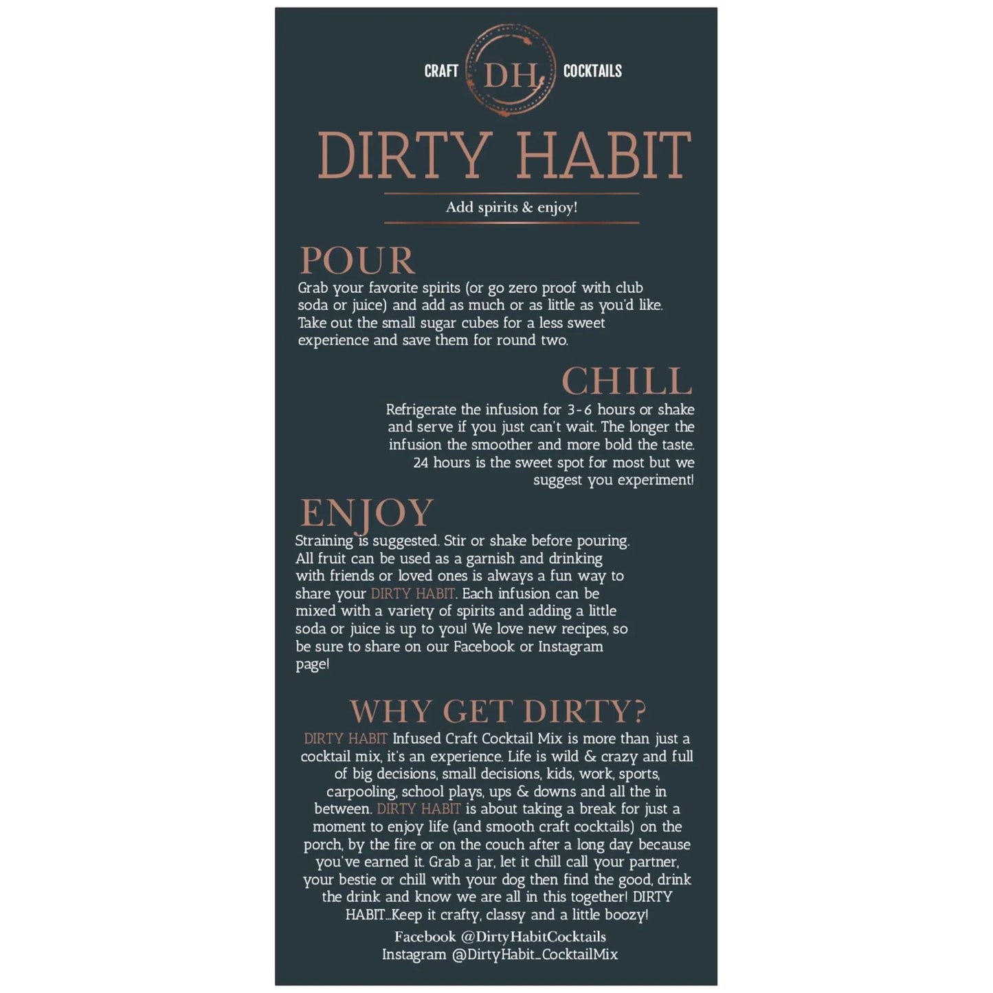Dirty Habits Winter Infusion Mix